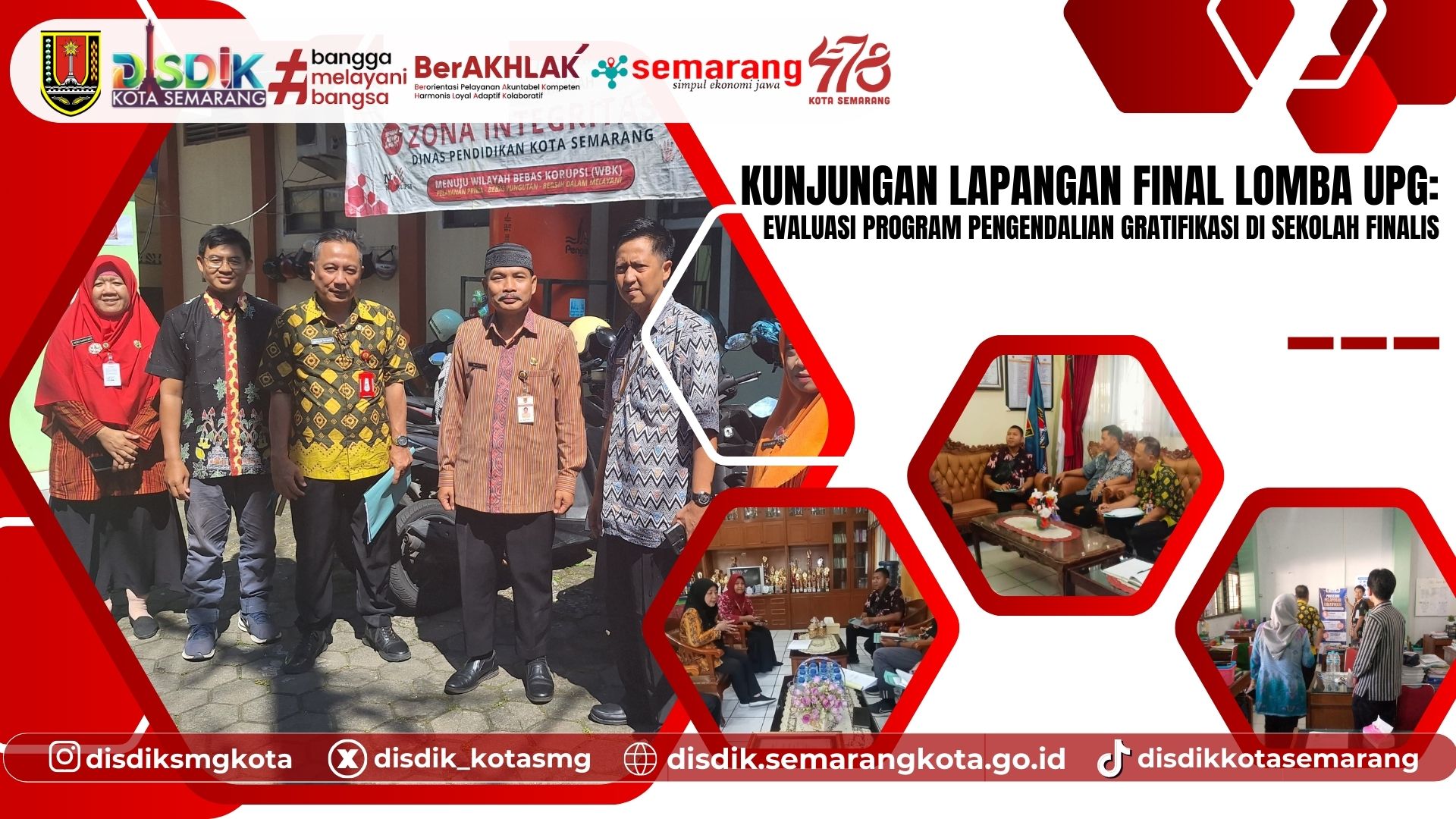 Kunjungan Lapangan Lomba UPG: Evaluasi Program Pengendalian Gratifikasi di Sekolah Finalis